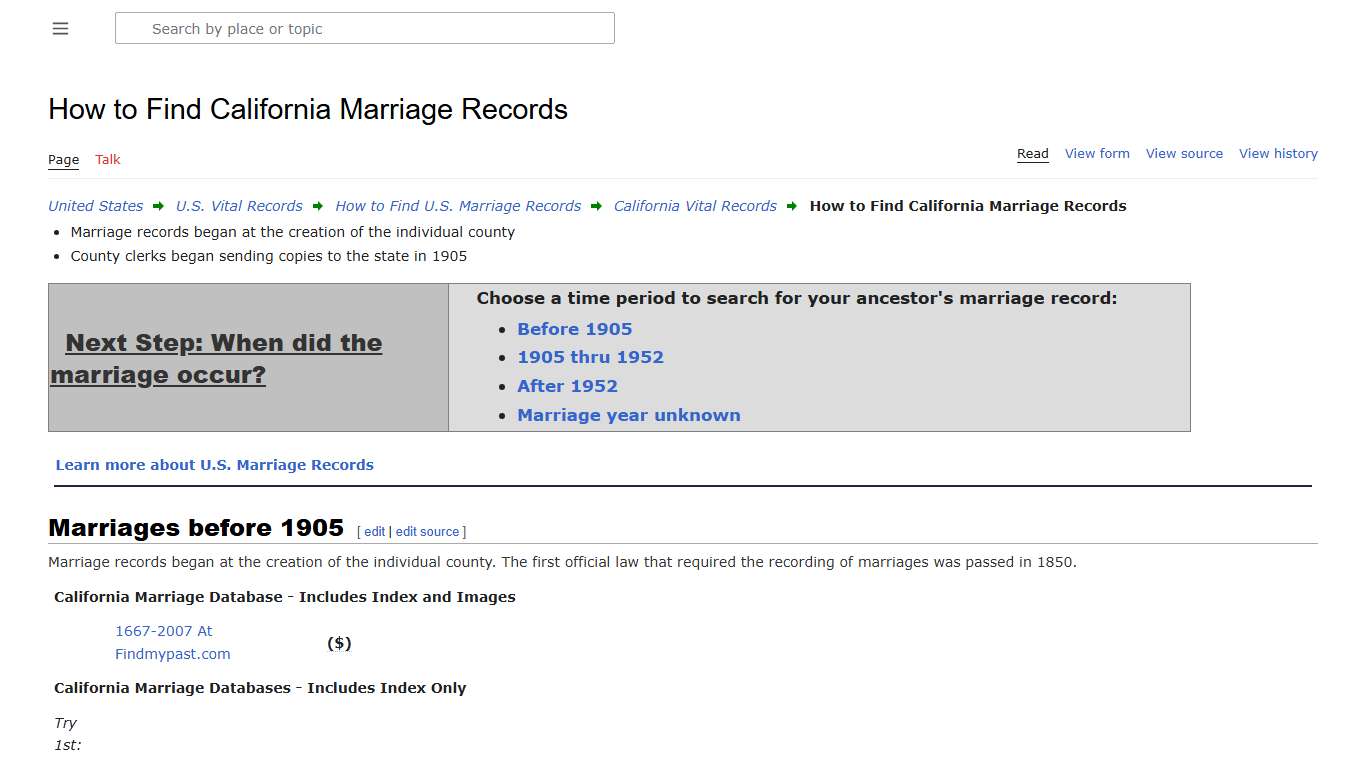 How to Find California Marriage Records • FamilySearch